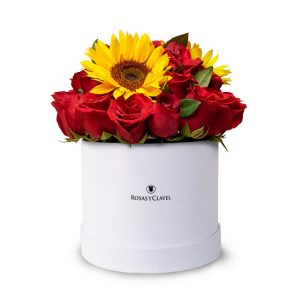 Box de Rosas y Girasoles