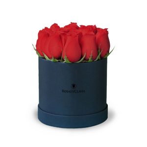 Box con 12 rosas rojas