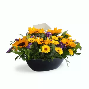 Jardinera con girasoles Lima