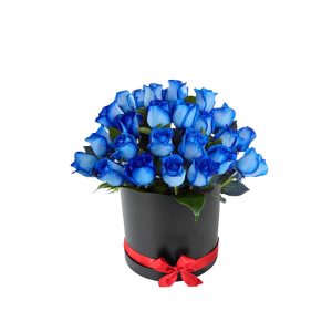 Box con rosas azules