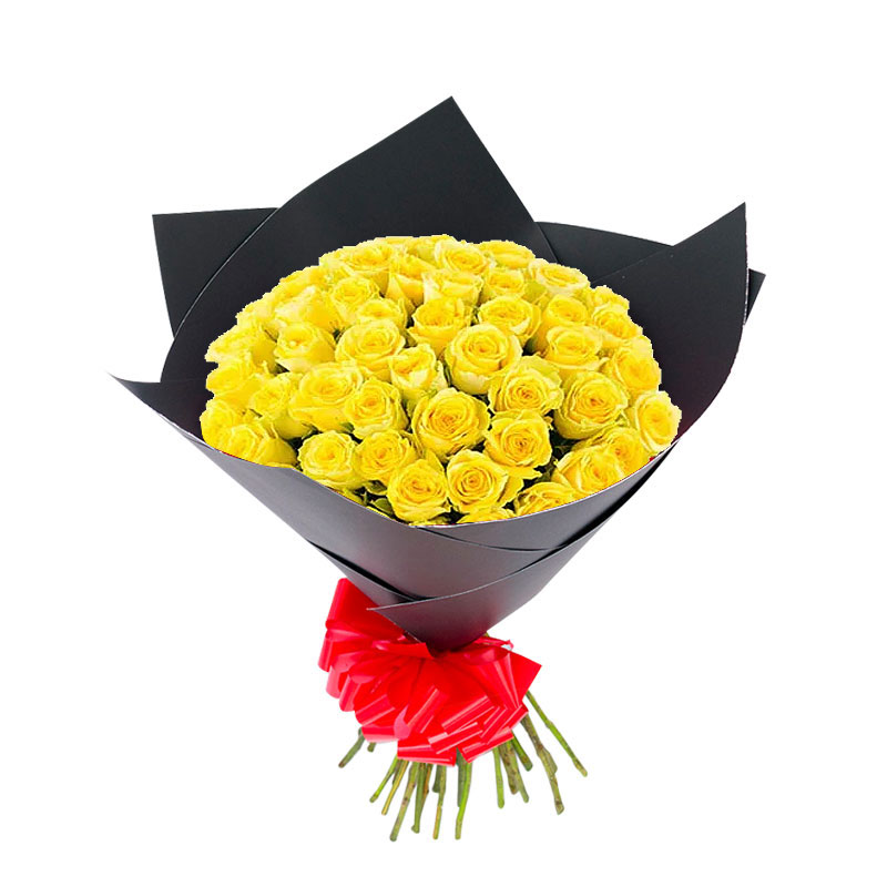 50 rosas amarillas