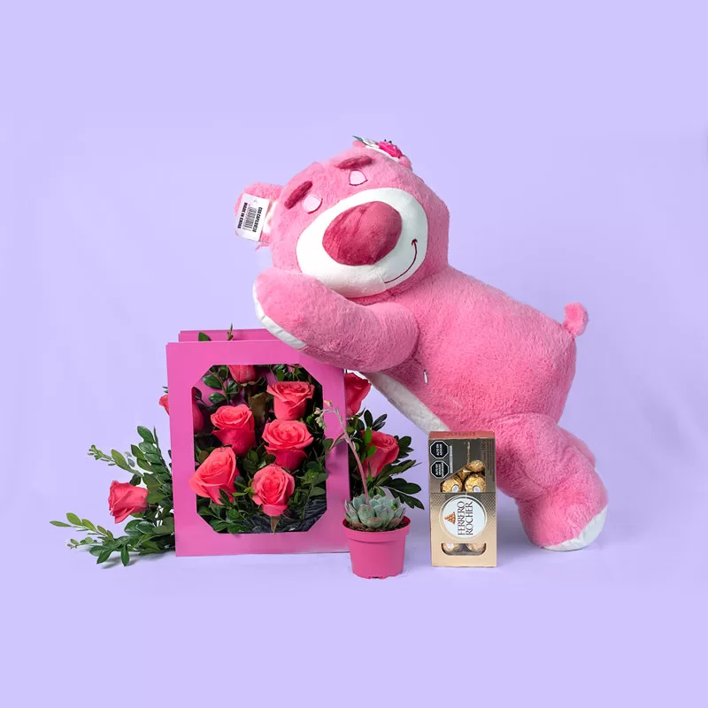 Peluches y rosas en Magdalena