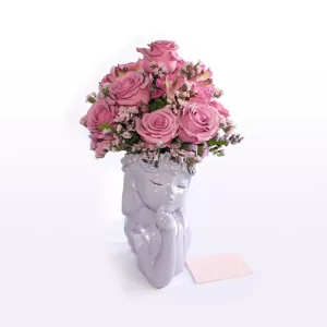 Escultura soñadora floral. Envío de rosas Lima